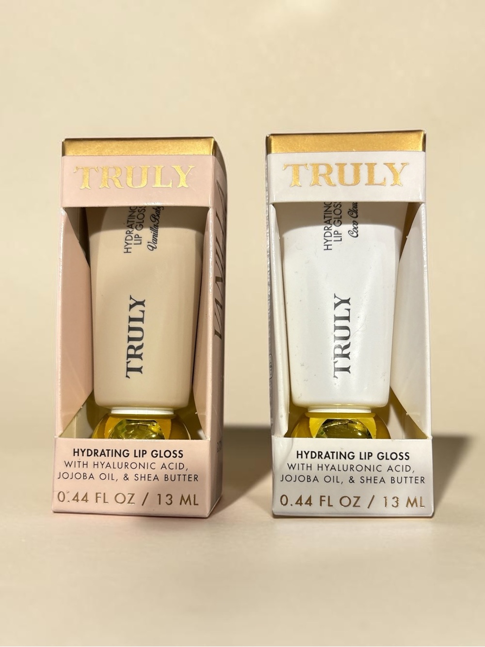 TRULY Hydrating Lip Gloss - Vanilla Baby and Cocoa Cloud